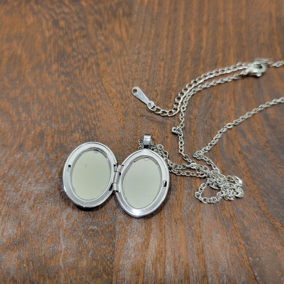 Silver Colored Locket Fashion Jewelry - Picture 5 of 5